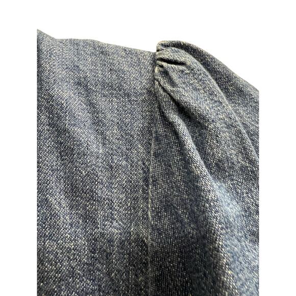 Madewell denim Blue Jean puff-sleeve shirtdress SZ XS - Picture 3 of 6